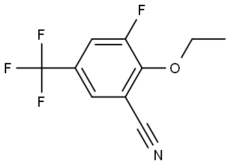 2-Ethoxy-3-fluoro-5-(trifluoromethyl)benzonitrile Structure