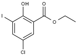 Ethyl 5-chloro-2-hydroxy-3-iodobenzoate Structure