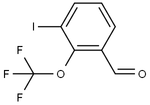 3-iodo-2-(trifluoromethoxy)benzaldehyde Structure