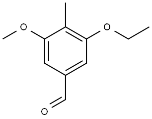 3-Ethoxy-5-methoxy-4-methylbenzaldehyde Structure