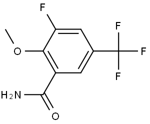 3-Fluoro-2-methoxy-5-(trifluoromethyl)benzamide Structure