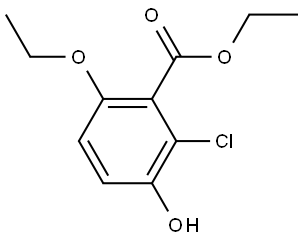 Ethyl 2-chloro-6-ethoxy-3-hydroxybenzoate Structure