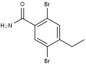 2,5-Dibromo-4-ethylbenzamide 구조식 이미지