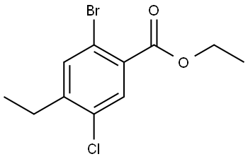 Ethyl 2-bromo-5-chloro-4-ethylbenzoate Structure