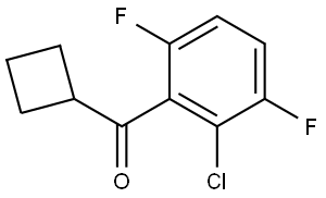 (2-Chloro-3,6-difluorophenyl)cyclobutylmethanone Structure