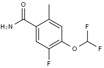 4-(Difluoromethoxy)-5-fluoro-2-methylbenzamide Structure