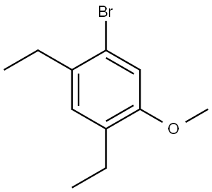 1-Bromo-2,4-diethyl-5-methoxybenzene Structure