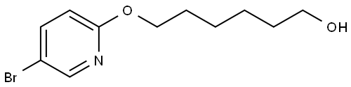 6-[(5-Bromo-2-pyridinyl)oxy]-1-hexanol Structure