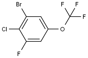 1-bromo-2-chloro-3-fluoro-5-(trifluoromethoxy)benzene Structure