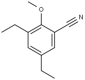 3,5-Diethyl-2-methoxybenzonitrile Structure