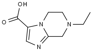 7-Ethyl-5,6,7,8-tetrahydroimidazo[1,2-a]pyrazine-3-carboxylic acid Structure