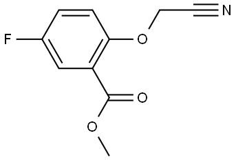 methyl 2-(cyanomethoxy)-5-fluorobenzoate Structure