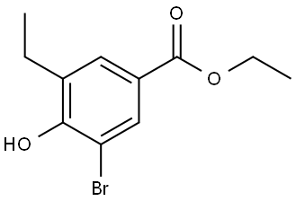 Ethyl 3-bromo-5-ethyl-4-hydroxybenzoate Structure