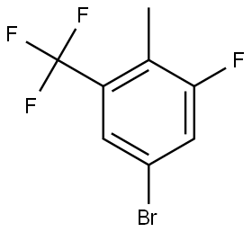 5-Bromo-1-fluoro-2-methyl-3-(trifluoromethyl)benzene Structure