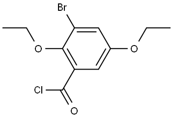 3-Bromo-2,5-diethoxybenzoyl chloride Structure