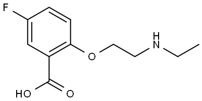 2-(2-(ethylamino)ethoxy)-5-fluorobenzoic acid Structure