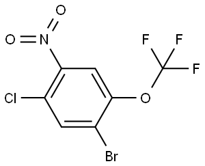 1-bromo-5-chloro-4-nitro-2-(trifluoromethoxy)benzene 구조식 이미지