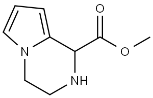 Methyl 1,2,3,4-tetrahydropyrrolo[1,2-a]pyrazine-1-carboxylate Structure