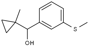 α-(1-Methylcyclopropyl)-3-(methylthio)benzenemethanol Structure