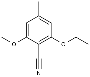 2-Ethoxy-6-methoxy-4-methylbenzonitrile Structure