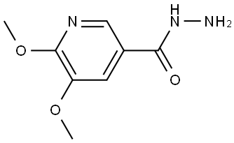 5,6-Dimethoxy-3-pyridinecarboxylic acid hydrazide Structure