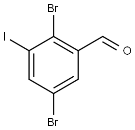 2,5-Dibromo-3-iodobenzaldehyde Structure