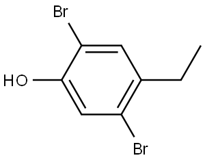 2,5-Dibromo-4-ethylphenol Structure