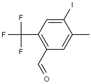 4-Iodo-5-methyl-2-(trifluoromethyl)benzaldehyde Structure