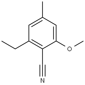 2-Ethyl-6-methoxy-4-methylbenzonitrile Structure