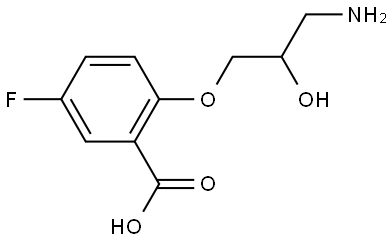 2-(3-amino-2-hydroxypropoxy)-5-fluorobenzoic acid Structure