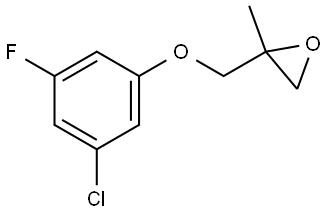 2-[(3-Chloro-5-fluorophenoxy)methyl]-2-methyloxirane Structure