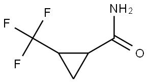 2-(trifluoromethyl)cyclopropane-1-carboxamide Structure