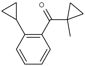 (2-Cyclopropylphenyl)(1-methylcyclopropyl)methanone Structure