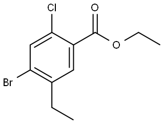 Ethyl 4-bromo-2-chloro-5-ethylbenzoate Structure