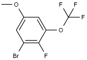 1-Bromo-2-fluoro-5-methoxy-3-(trifluoromethoxy)benzene Structure