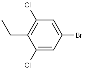 5-Bromo-1,3-dichloro-2-ethylbenzene Structure