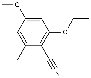 2-Ethoxy-4-methoxy-6-methylbenzonitrile Structure