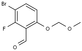 3-bromo-2-fluoro-6-(methoxymethoxy)benzaldehyde 구조식 이미지