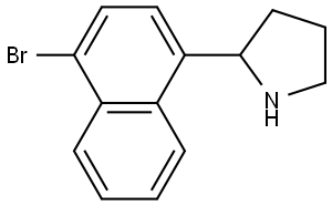 2-(4-BROMONAPHTHALEN-1-YL)PYRROLIDINE Structure