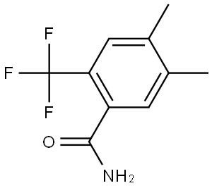 4,5-Dimethyl-2-(trifluoromethyl)benzamide Structure