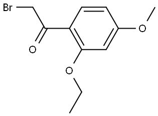 2-Bromo-1-(2-ethoxy-4-methoxyphenyl)ethanone Structure