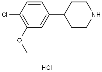 4-(4-chloro-3-methoxyphenyl)piperidine hydrochloride Structure