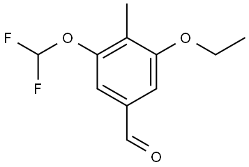 3-(Difluoromethoxy)-5-ethoxy-4-methylbenzaldehyde Structure