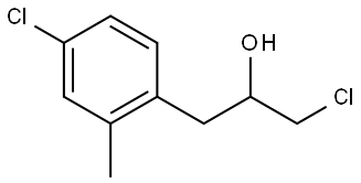 4-Chloro-α-(chloromethyl)-2-methylbenzeneethanol Structure