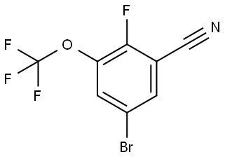 5-Bromo-2-fluoro-3-(trifluoromethoxy)benzonitrile Structure