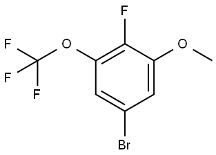 5-Bromo-2-fluoro-1-methoxy-3-(trifluoromethoxy)benzene Structure