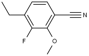 4-Ethyl-3-fluoro-2-methoxybenzonitrile Structure