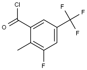 3-Fluoro-2-methyl-5-(trifluoromethyl)benzoyl chloride Structure