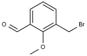 3-(bromomethyl)-2-methoxybenzaldehyde Structure