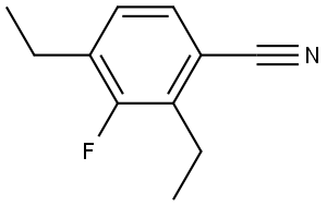 2,4-Diethyl-3-fluorobenzonitrile Structure